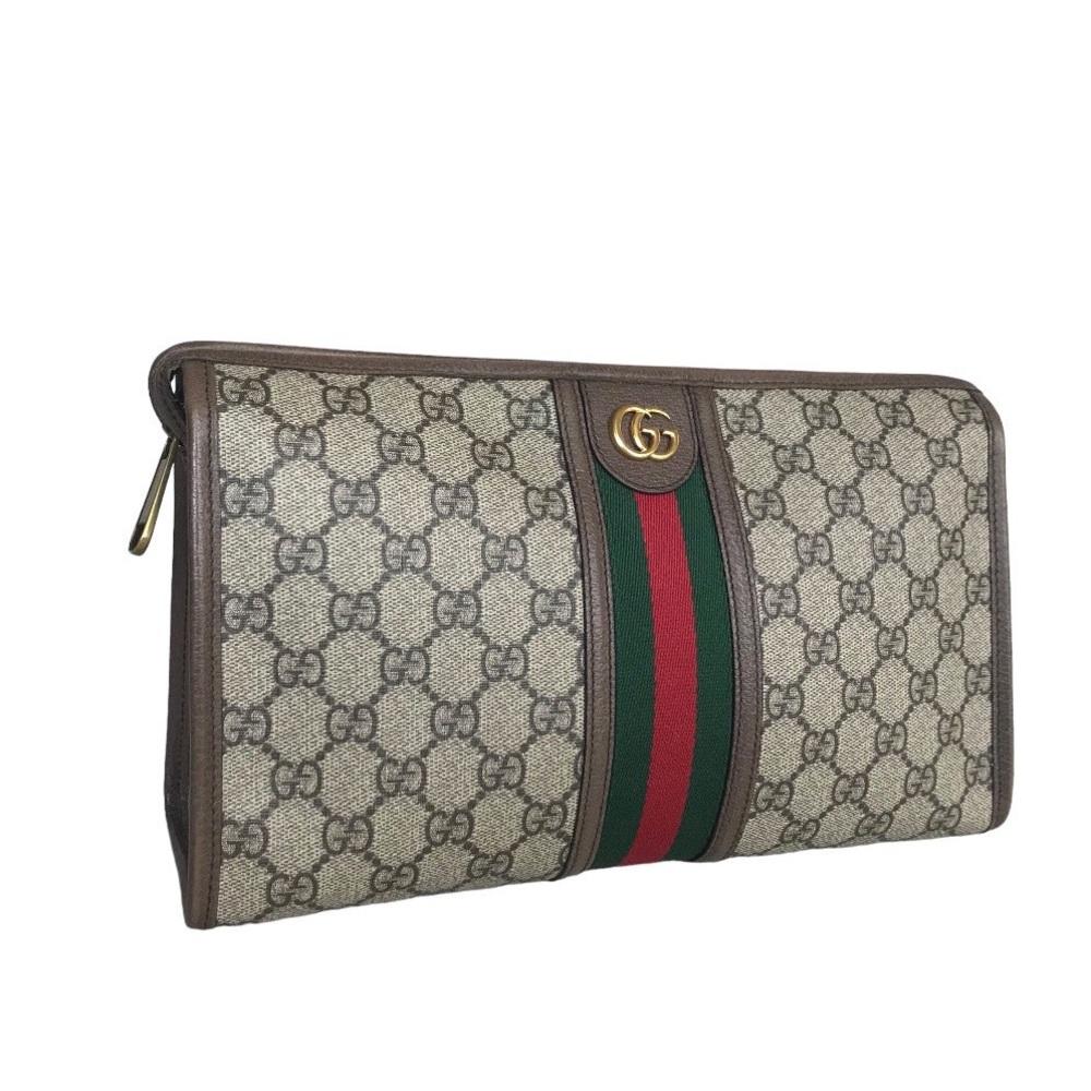 GUCCI Clutch bag Sherry line GG Supreme Canvas. - Picture 3 of 17